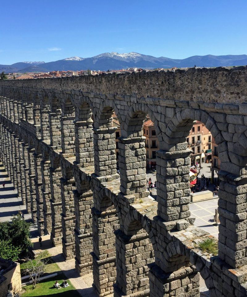 Vista Panoramica Acueducto Romano Segovia